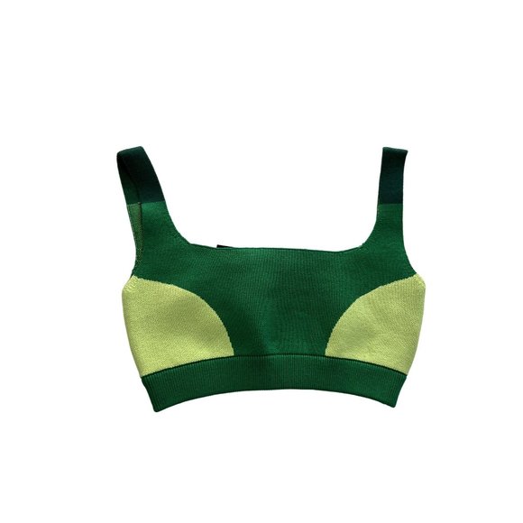 Nagnata Other - NWT NAGNATA Color Block Bralette in Tropic Green